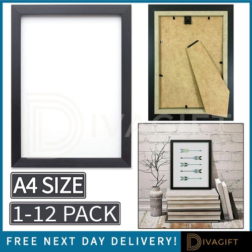 Black picture frame oak - a4,