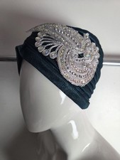 Teal Blue Turban Twist Head Wrap Ladies African 
