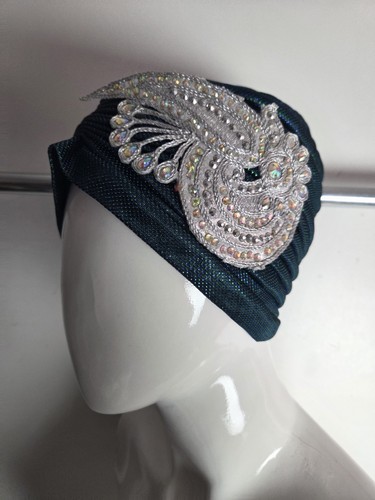 Teal blue turban twist - blue,