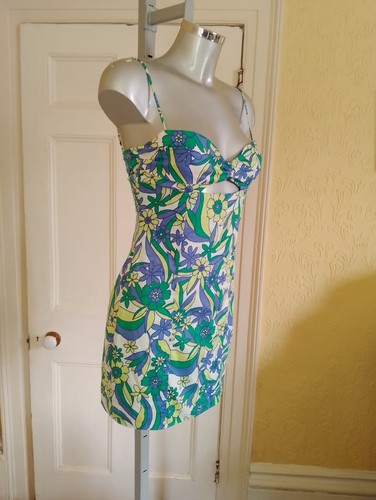 New zara white - green, blue