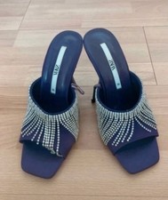 Purple Zara dangling diamanté