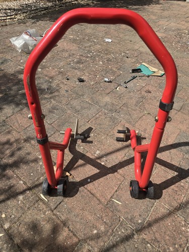 Motorcycle rear paddock stand - rear,
