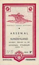 ARSENAL v Sunderland 1948/1949 - Football Programme