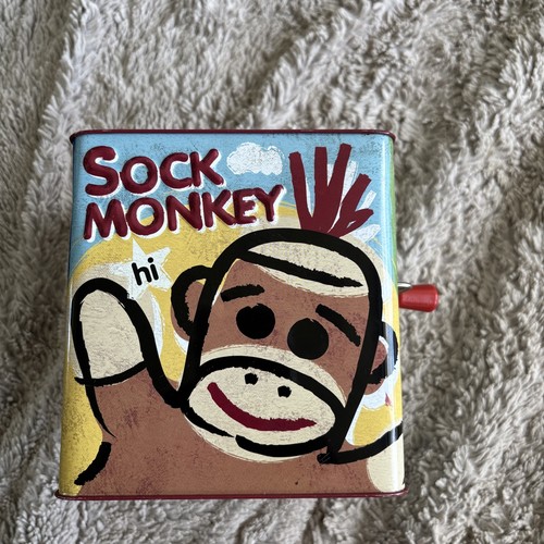 Sock monkey jack - sock, box