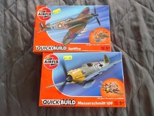 Two Airfix Quick-Build Models. Spitfire & Messerschmitt. Unopened.