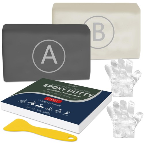 Epoxy putty 340g grey part - putty,