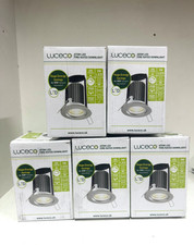 Joblot x 5!DOWNLIGHTS 5PCS LUCECO Aton LED DOWNLIGHTS 5W IP65 Fire Rated