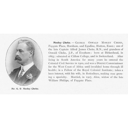 George oswald mosley cheke - oswald,