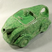 VINTAGE SADLER RACING CAR POTTERY TEAPOT TEA POT 1950's 60's