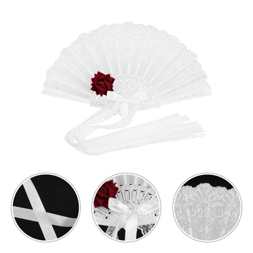 Lace folding fan decorative - lace,