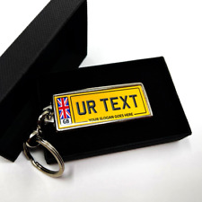 Number Plate Keyring Metal