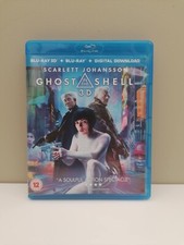 Ghost in the Shell Blu-ray 3D + 2D 2 disc in good condition UK 12 age rating