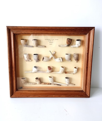 Antique clay smoking - clay, pipes