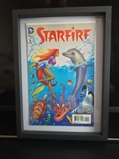 🔥SALE🔥 COMICS IN A FRAME-GIFT- STARFIRE #5-STUNNING GIFT FOR FANS & COLLECTORS