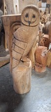 Chainsaw Carving owl Wood Home