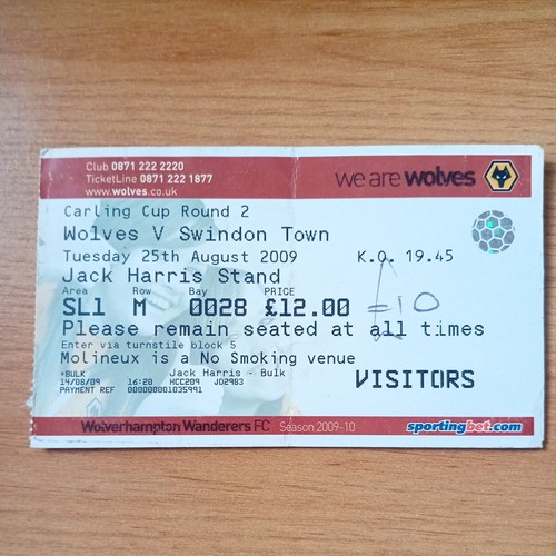 Ticket 2009 2010 carling cup - :,