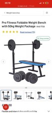 Weight Bench And 50kg Weights