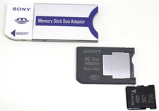 Sony 2GB  M2 with Memory Stick  to MS Duo adapter and M2 to MS Duo adapter