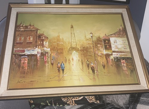 Abstract french oil painting - abstract,