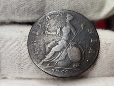1752 GEORGE II COPPER HALF