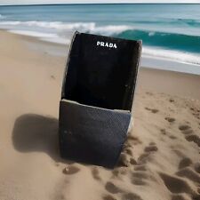 Prada Saffiano Large Black Hard Shell Sunglasses Eyeglasses Case Only