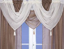 Voile Swags - Tassled - All