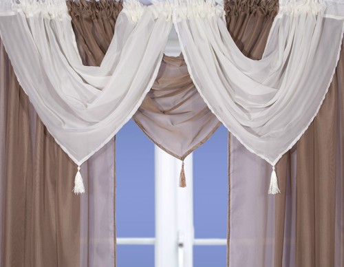 Voile swags tassled all - voile,