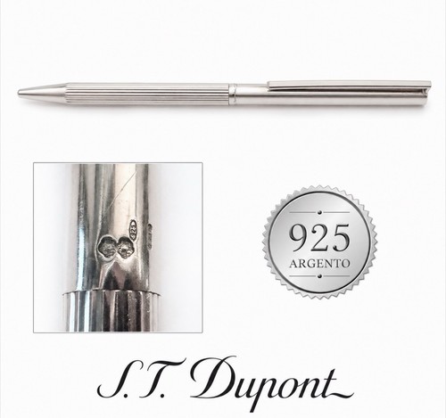 Dupont ballpoint pen silver - dupont,