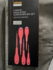 Halfords Advanced 5 piece insulated electrical Screwdriver Set LIFETIME WARRANTY