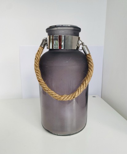 Grey glass lantern - grey,