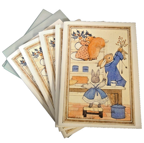 Vintage little grey rabbits - vintage,