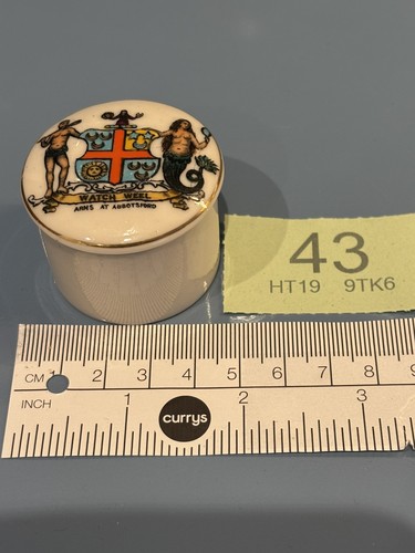Goss crested china pot - goss,