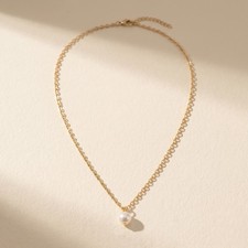 Lot of 2 Gold-Tone Faux Pearl