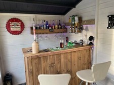 Wooden Home bar Man cave set