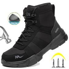 Safety Boots Waterproof Steel Toe Work Shoes for Men Durable Protective Footwear