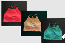 NWT lululemon flow y wrap front high neck Size 4 Choose Color