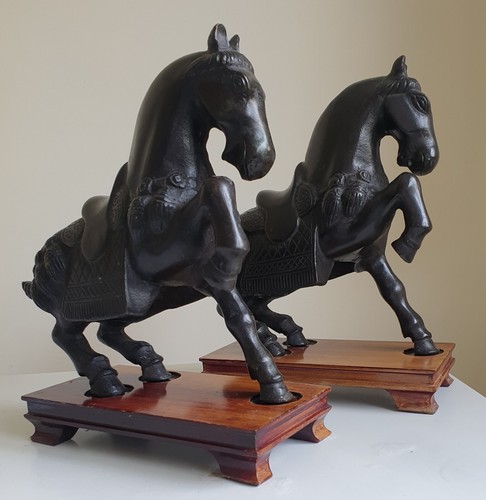 Pair cast bronze chinese - of,