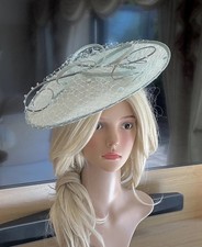 Vivien Sheriff Sage Green Hatinator Hat - MOTB Wedding Races Ascot