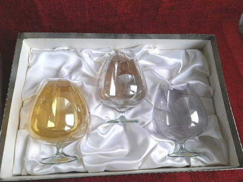 Antique cognac brandy - 3x,
