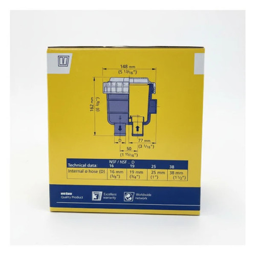 Vetus nsf25 smell - no-smell, filter