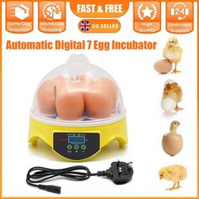 Egg Incubator Hatching Machine Breeder Portabel Chicken Eggs Hatcher for 7 Eggs