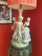 lladro lamp and shade