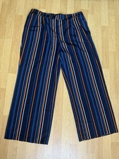 Matalan Striped Wide Leg Trousers - Size 18 Womens Ladies