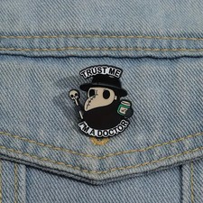 Plague Doctor Enamel Pin Badge