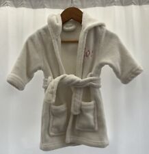 Baby Dressing Gown White 6-12