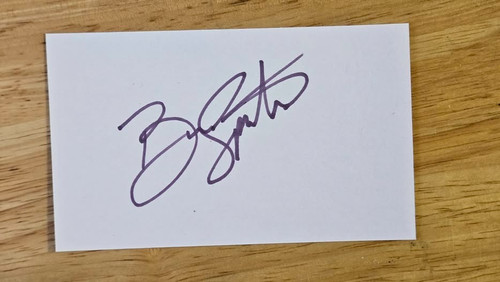 Bruce springsteen signed 3x5 - springsteen,