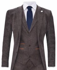 Mens brown piece - mens, tweed