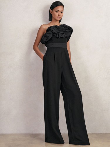 Reiss womens black jumpsuit - womens,