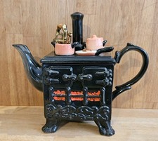 Vintage 1987 Sunshine Ceramics Novelty "AGA STOVE" Teapot Made In England Rare