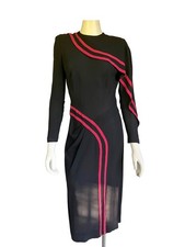 Vintage 1940s Red & Black